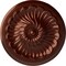 Ekena Millwork Flower Spiral Ceiling Medallion (Fits Canopies up to 2"), 12 1/4"OD x 2 1/4"P, Antique Copper CM12FLACS - alternate 1
